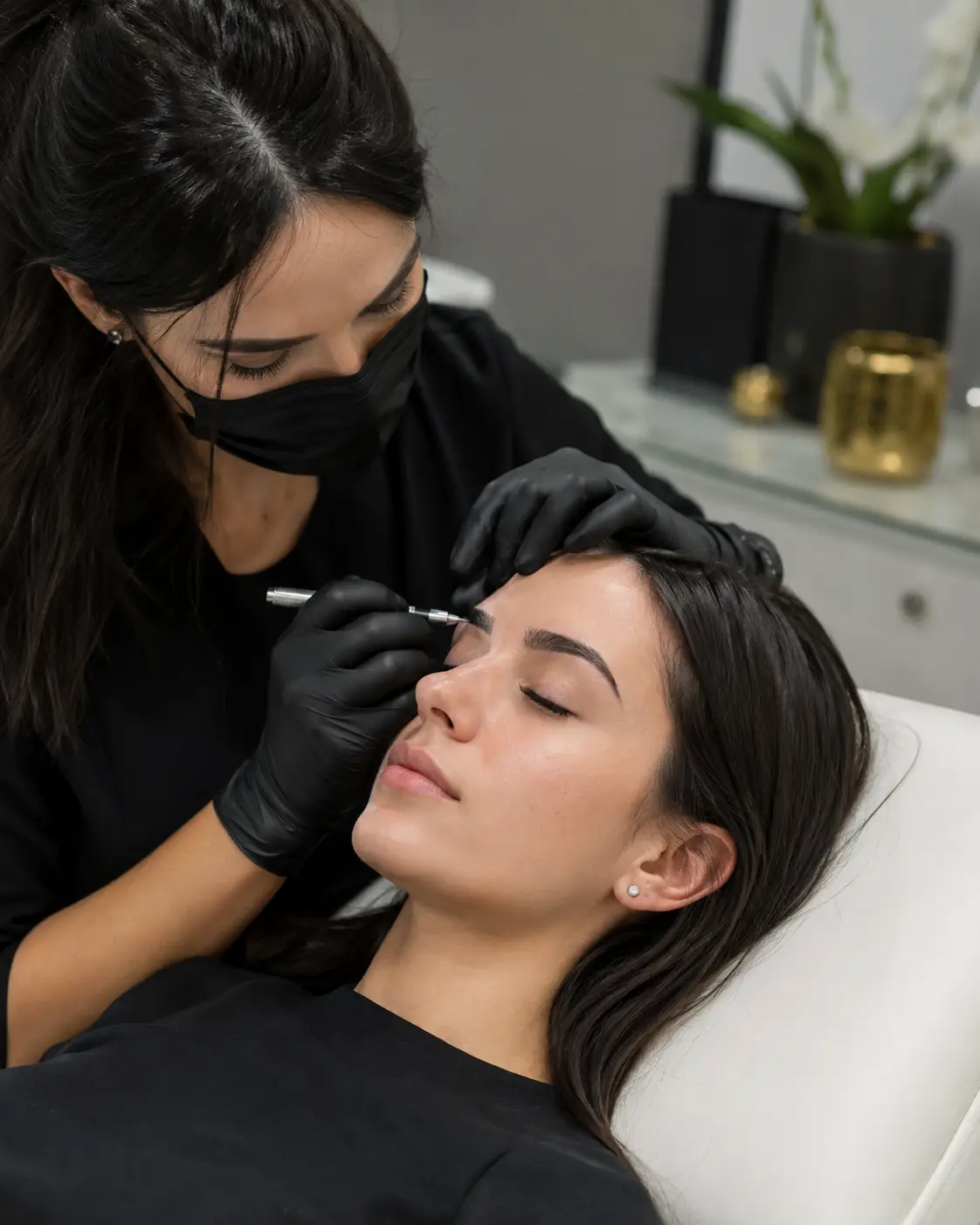 Design de sobrancelhas com micropigmentação na Renova Clínica Estética em Sorocaba